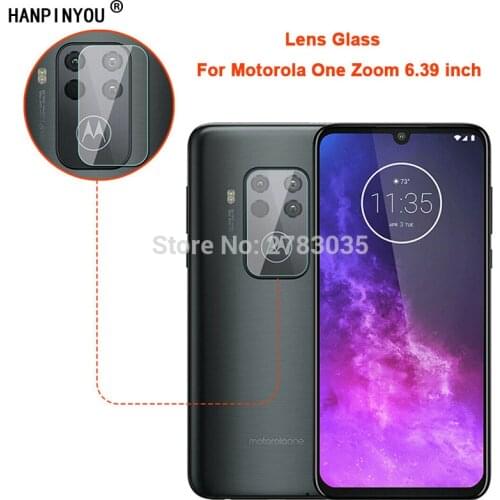 For Motorola One Zoom 6.39" Clear Ultra Slim Back Camera Lens Protector Rear Camera Lens Cover Tempered Glass Protection Film