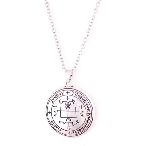 Religions Style GABRIEL Archangel Angelic Amulet Talisman Link Chain Myth Rune Pattern Dropshipping