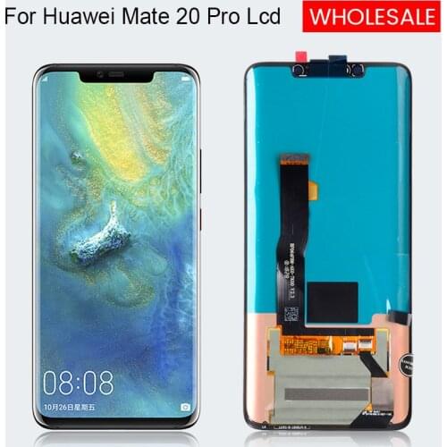 1Pcs OLED 6.39inch LYA-L09 L29 Display For Huawei Mate 20 Pro LCD Touch Screen Digitizer Assembly With FingerPrint Free Shipping
