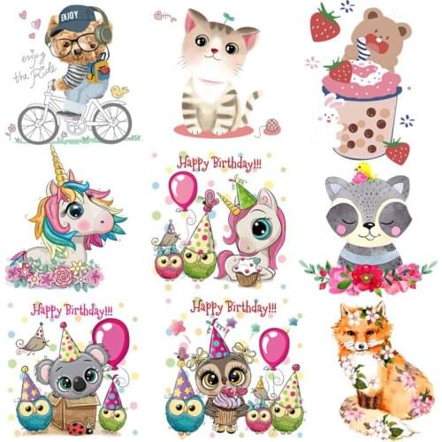 Happy Birthday Iron On Transfers For Clothing Anime Patch Heat Transfer Thermo Stickers On Clothes Thermal Transfer For Clothes