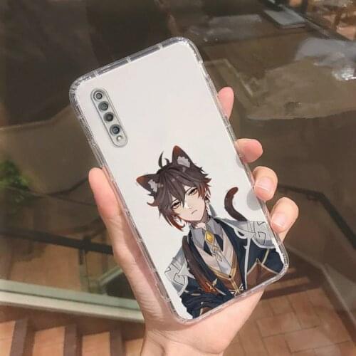 Genshin impact Phone Case Transparent For Xiaomi Redmi note 3 9 7 4 8 8T 10 CC9E 11ULTRA T lite PLAY pro 4G 5G
