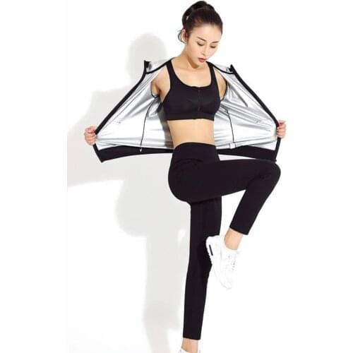 Women Workout Yoga Running Sport Suit Slimming Body Shaper Pants And Hooded Jackets Sauna Burn Fat Tracksuit Gym Sportwear