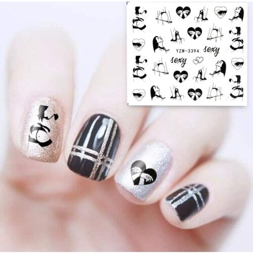 1 piece Stickers for nails Flower Leaf Simple Stickers for manicure DIY nails sticker nail foil