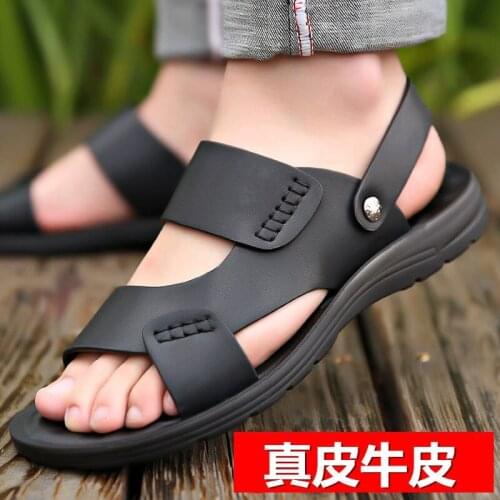 2021 Spring Summer Fashion New Sandals Shoes Sandals Leather Sandals Sandalias Hombre Chaussure Homme
