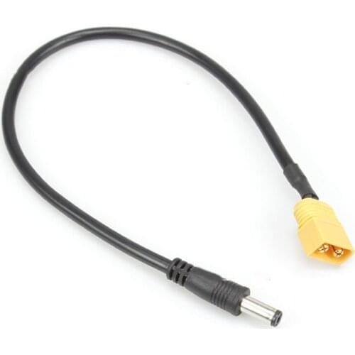 30cm/11.8in XT60 Male Bullet Connector To Male DC DC5525 Power Cable 5.5x2.5mm Adaptor TS100 Electronic Soldering Iron