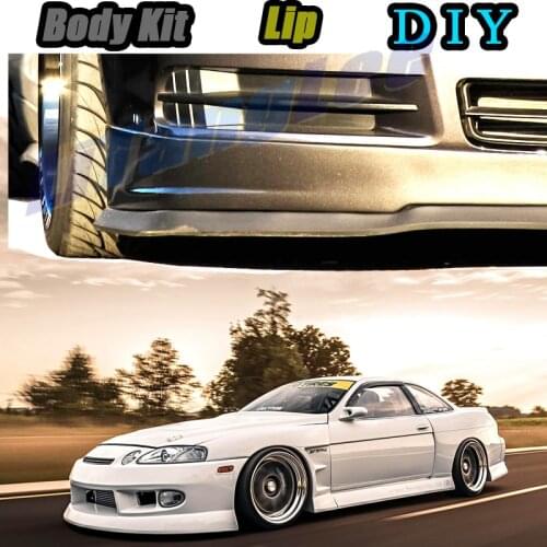 Car Bumper Lip Front Spoiler Skirt Deflector For TOYOTA Soarer Z30 Z40 Tune Car Modified Body Kit VIP Hella Flush Lips