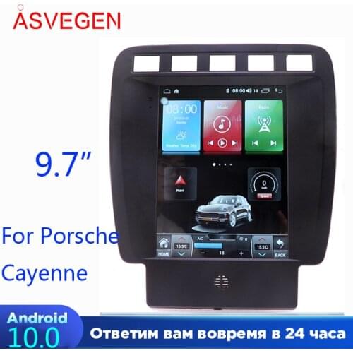 9.7" Car Multimedia Player For Porsche Cayenne 2006-2009 With 4+64G Tesla Screen Radio GPS Navigation Audio Video Player