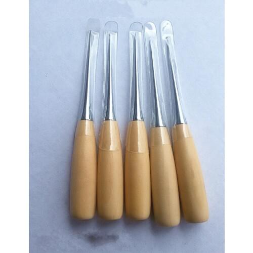 Free Shipping 200PCS Professional Leather Wood Handle Awl Tools For Leathercraft Stitching Sewing