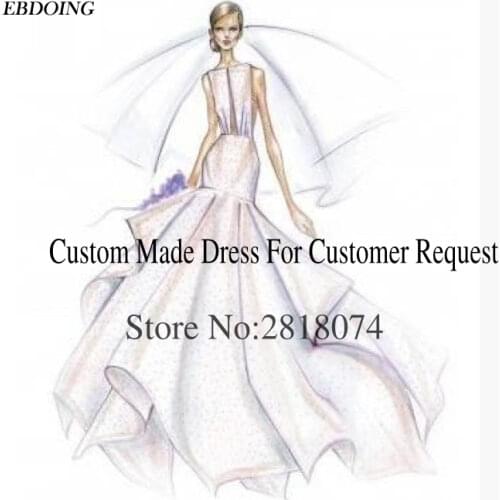 EBDOING Custom Made Link For Wedding Dress Customize Fee Contact Us Before Buying