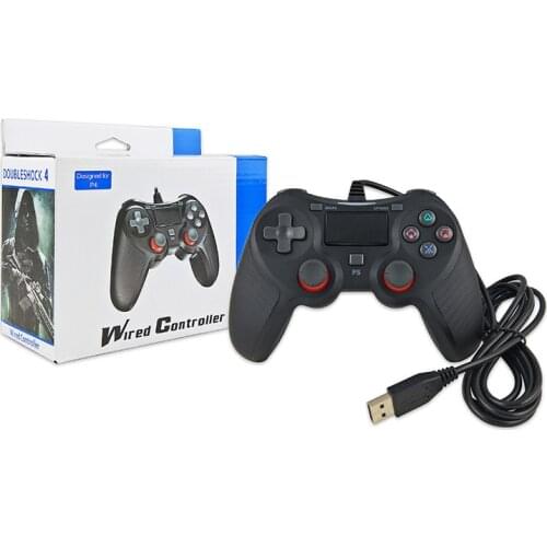 PS4 Controller USB Wired Gamepad Multiple Joystick Vibration Handle 2M Cable Gamepad For PS4 Console Play station Dual shock 4