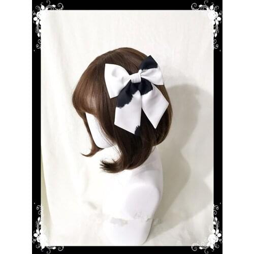 Lolita Headpiece-Mono the Cow Print
