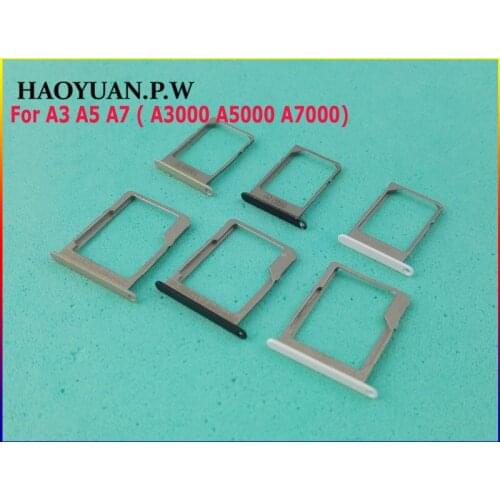 HAOYUAN.P.W New Original Housing SIM Card micro SD Tray Slot Holder For Samsung Galaxy A3 A3000 A5 A5000 A7 A7000