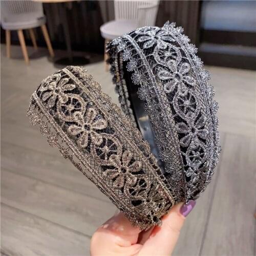 Fashion Korean LACE Headband Bow Hair Hoop Hairband for Women Girls High-quality rabbit ears Hair Band Hair Accessories
