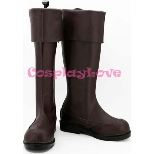 Custom Made The Legend of Heroes Eiyuu Densetsu Sen no Kiseki 2 Kuro Cosplay Shoes Boots Hand Made For Halloween