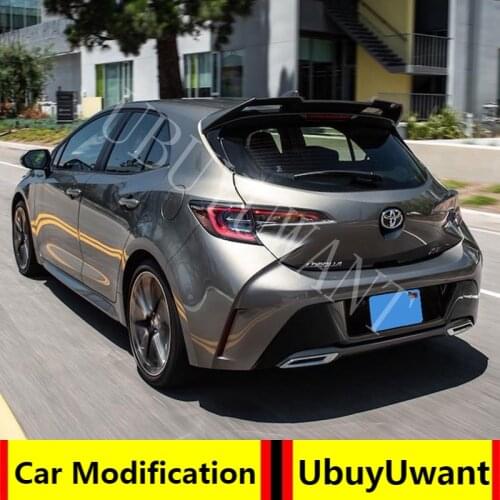 Painted Deflector Spoiler Tail Rear Wings Primer Color Rear Spoiler for Toyota Corolla Hatchback Spoiler 2019