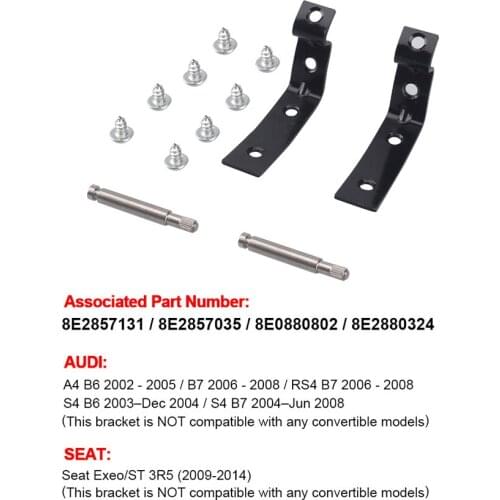 Glove Box Lid Hinge Snapped Repair Fix Kit Brackets For Audi A4 S4 RS4 B6 B7 8E For Seat Exeo/ST 3R5