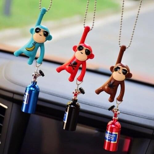 Car Pendant Hanging Monkey Car Interior Decoration Car Decoration Rearview Mirror Accessories