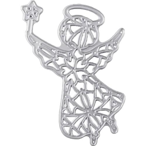 Hollow Angel Metal Cutting Dies Stencil DIY Scrapbooking Album Paper Card Template Mold Embossing Decoration