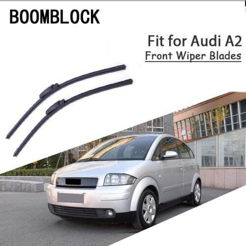 BOOMBLOCK 2PCS High Quality Front Windshield Wiper Blades For Audi A2 2002 2003 2004 2005 Accessories