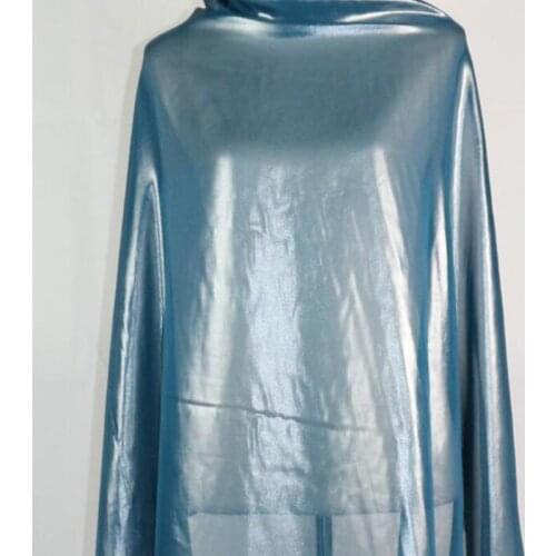 Bronzing chiffon fabric silver coating soft bronzed breathable DIY dress fabric 100cm*150cm