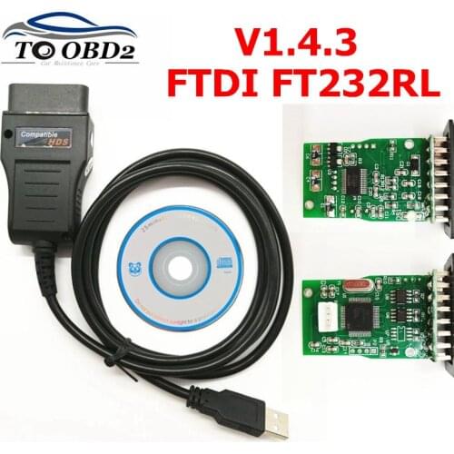 High quality For Honda HDS USB Cable Diagnostic Cable Software Version V1.4.3 FTDI FT232RL Chip Auto OBD2 HDS Cable