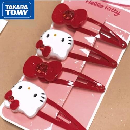 Hello kitty hairpin cute cartoon clip bangs clip Japan and South Korea hairpin soft girl clip headdress