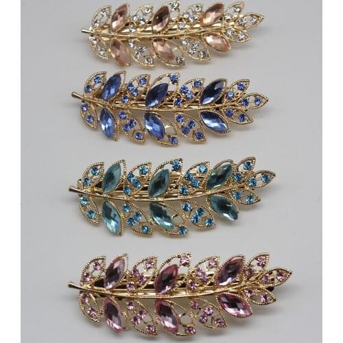 Women Fashion Girls Hair Clips Trendy Feather Shape Barrettes Metal Hair Accessories for Women accessories Jewelry para el pelo