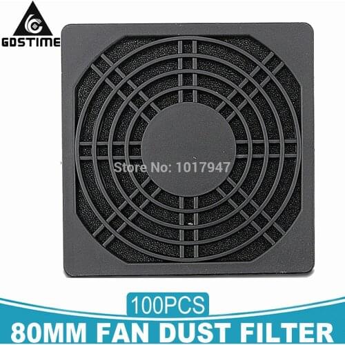 100Pcs Lot 80mm Fan Dust Proof Filter 3 in 1 Dustproof Sponge Case Cover Mesh Guard for 8CM Computer PC Cleaning