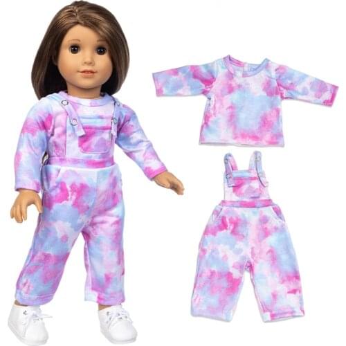 2021 Hot Clothes Suit Purple Clothes fits for American girl 18" american girl doll alexander doll best gift