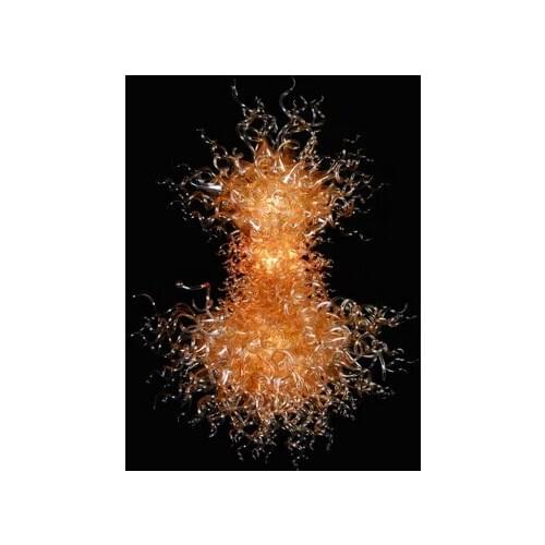 Free Shipping Luxurious Modern Flower Chandelier Hand Blown Murano Glass for Cafe