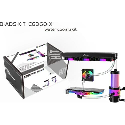 BYKSKI Water Cooling Cooler Kit GPU CPU Water Block Water Pump 360mm Radiator 120mm fan Computer Radiator system G'1/4 Hose Tube