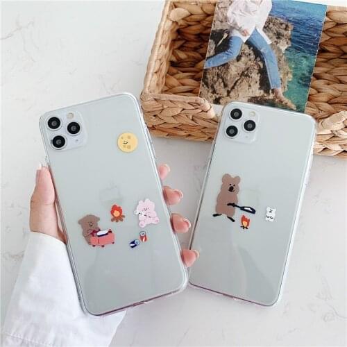 Original Design Catoon Bear Cooking Cover Case for Apple IPhone 11 Pro 11Pro Max XR X 10 XS Max 7 8 Plus Case Protective Coque