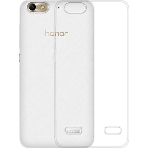 New Arrival Transparent Dirt-Resistant Ultra thin Clear Soft TPU Back Cover Case For Huawei Honor 4C C8818 Protective Skin Cases