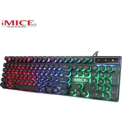 IMice AK-800 Gaming keyboard Gamer keyboard with backlight USB 104 Silicone Keycaps RGB Wired Ergonomic Keyboard For PC laptop