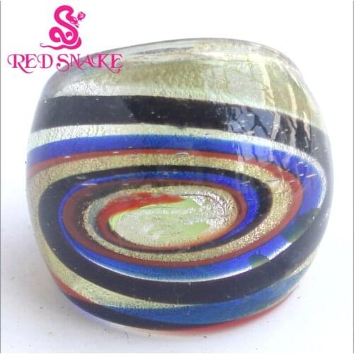 RED SNAKE Brand Fashion Ring Handmade Murano Glass Multifarious Rings RSMG0000#305