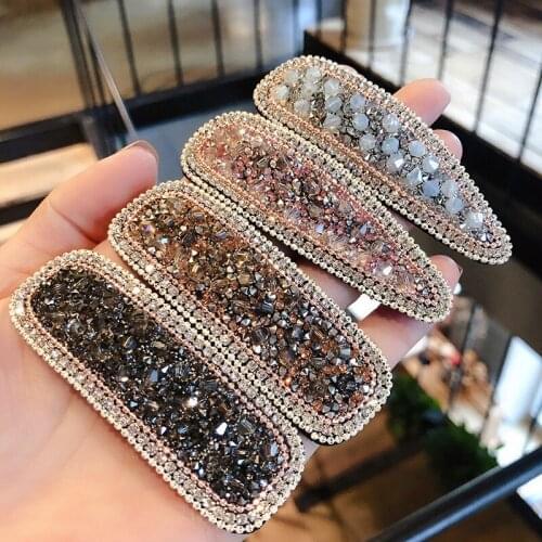 New crystal water drop bb clip hairpin side clip girl net red Korean ins hairpin headdress side bangs top clip