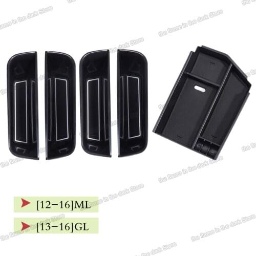 Lsrtw2017 Abs Car Interior Door Armrest Plate Storage Box Trims for Mercedes Benz Ml Gl Gl320 ML350 400GL450 W166 X166 2012-2016