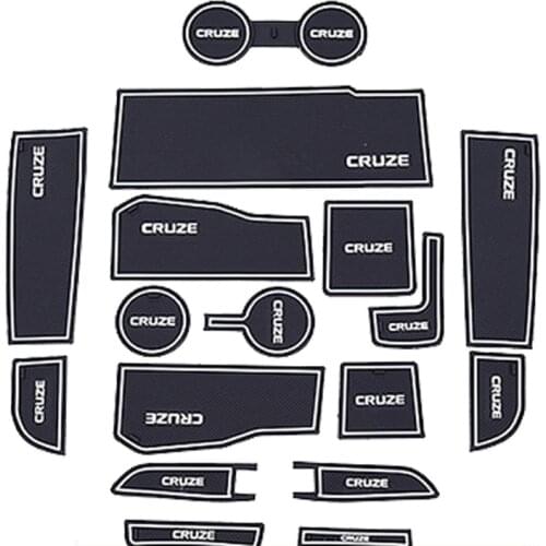 Fit For Chevrolet Cruze Sedan Hatchback 2017-2019 Car Non-slip Mats Carstyling Cup mat door anti-slip mat sticker Accessories