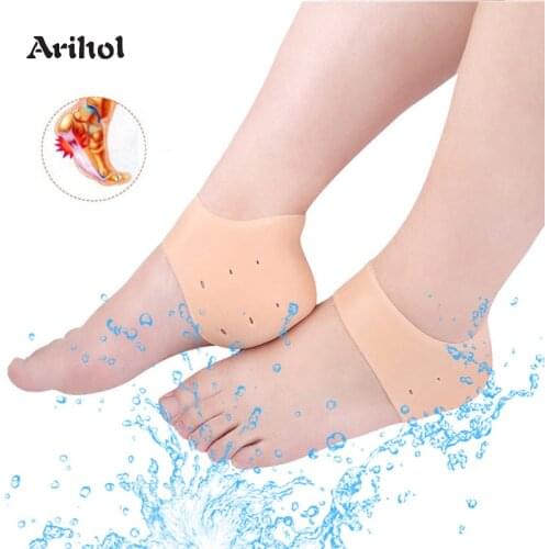 SEBS Plantar Fasciitis Heels Sleeve Sock Foot Heel Cushion Cups Feet Pain Relief Heal Dry Cracked Heels, Achilles Tendinitis