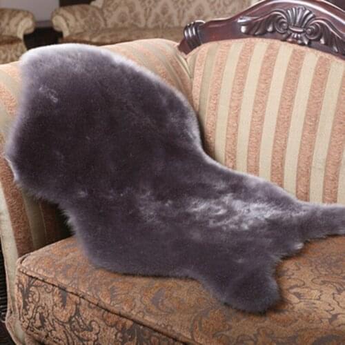 Fluffy Faux Fur Carpet Solid Irregular Rug Mat Chair Seat Cover Soft Sofa Cushion Bedroom Living Room Blanket Hairy Hairy Carpet