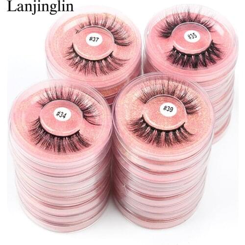 Wholesale Mink Lashes 4/10/50/100 Pairs Private Label False Eyelashes Natural Fake Cilios Makeup Kit Extension 3D Mink Lashes