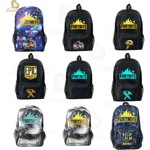 Fortnite Games Backpack Fortnite School Bags for Teenagers Unisex Schoolyard Laptop Mochilas Travel Casual Bags