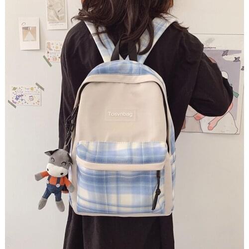 For Teenager Girls School Backapck Female New 2021 Fashion Backpack nylon Women Backpack Anti-theft Shoulder Bag New School Bag