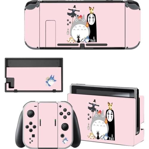 Vinyl Skin Protector Sticker for Spirited Away Skins for Nintendo Switch NS Console + Controller + Stand Holder Dock Skins