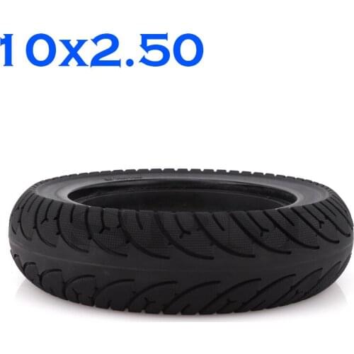 High Quality 10x2.50 Tubeless Wheel Tyre Solid Tyre Non-Inflation Electric Scooter Tire for 8/10 Inch Electric Scooter Accessory
