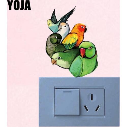 YOJA Coolest Unique Parrot Creative Switch Wall Room Bedroom Sticker Decor 10SS0134
