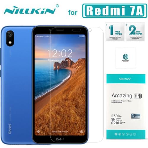 For Xiaomi Redmi 7A Glass Nillkin 9H+ Pro 2.5D Tempered Glass Screen Protector Ultra-thin for Xiaomi Redmi 7A Nilkin Glass