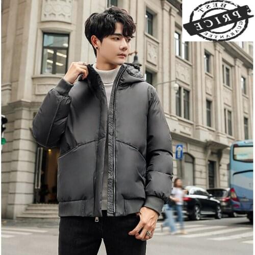 Coat Men Winter Brand Down Jacket Hooded Clothing 2021 Thick Warm Short Duck Down Parka Coats Overcoat Hiver Ropa LW16a2