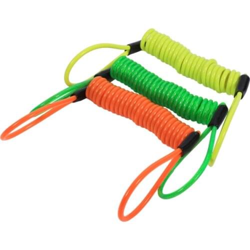 1.5m Motorcycle Bike Alarm Disc Lock Antitheft Security Spring Reminder Coil Cable Safety Tools Motocicleta Accessories