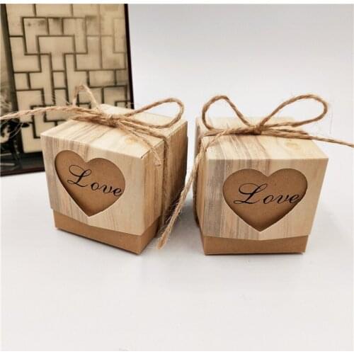 12Pcs/lot Kraft Paper Gift Packaging Box With Rope Jewelry Packing Box Retro Kraft Present For Tea/ Cookie/ Nuts /Snack /Candy